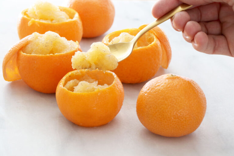 VANILLA BEAN CLEMENTINE GRANITA Healthy Grocery Girl